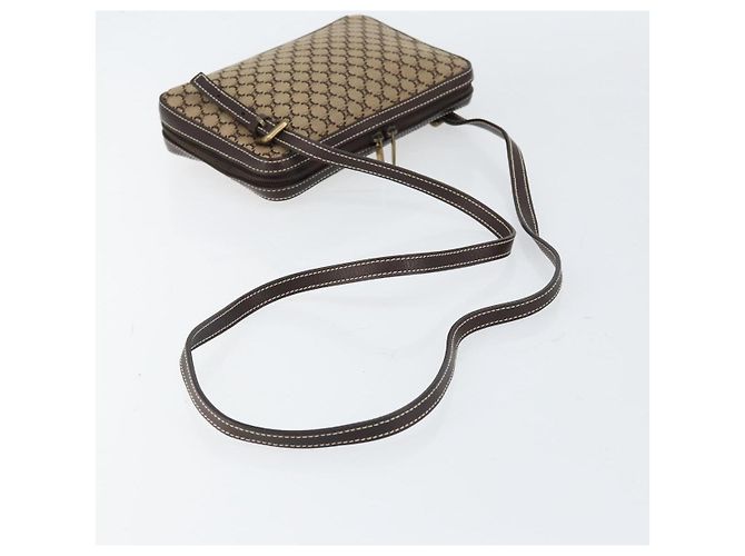 Céline Borsa a Spalla in Tela Macadam CELINE Beige Oro Auth ep11932 D'oro - vista 7