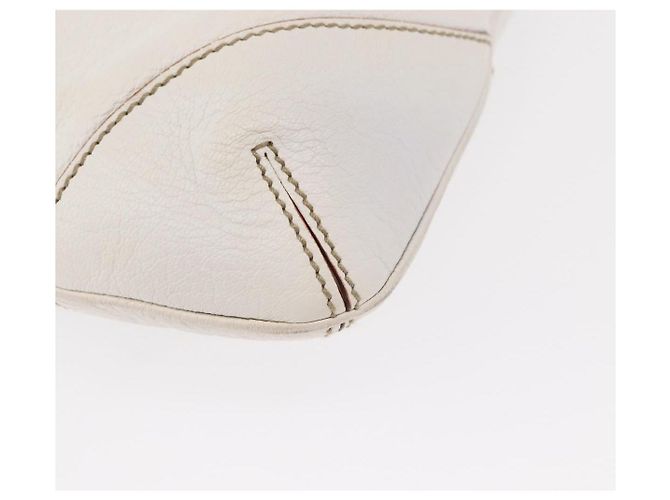 Sac à bandoulière en cuir Gucci Sherry Line avec chaîne blanche et dorée 153011 Auth ep11925 - vue 10