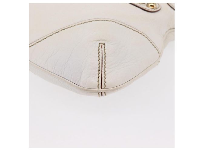 Sac à bandoulière en cuir Gucci Sherry Line avec chaîne blanche et dorée 153011 Auth ep11925 - vue 11