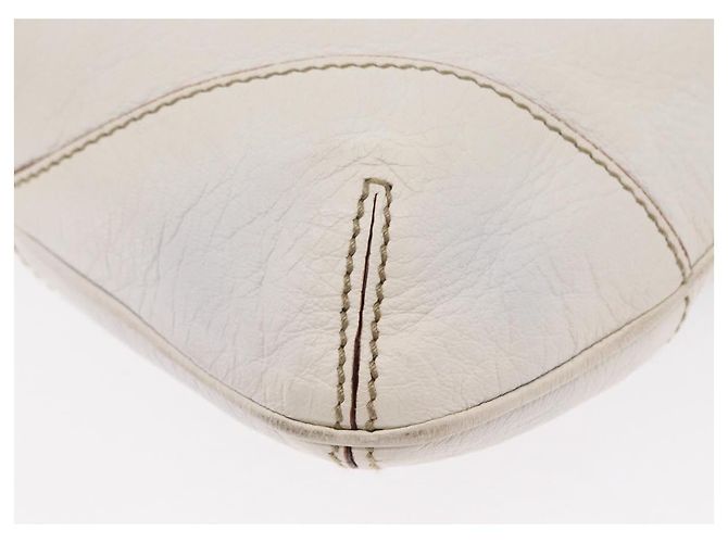 Sac à bandoulière en cuir Gucci Sherry Line avec chaîne blanche et dorée 153011 Auth ep11925 - vue 13