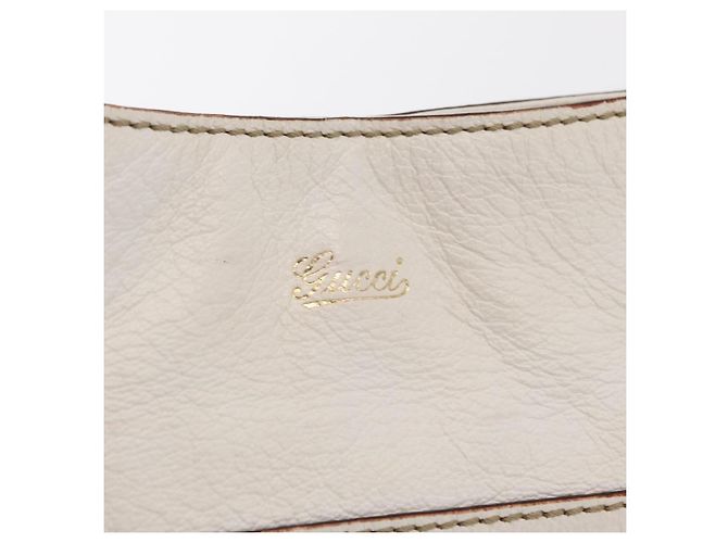 Sac à bandoulière en cuir Gucci Sherry Line avec chaîne blanche et dorée 153011 Auth ep11925 - vue 14