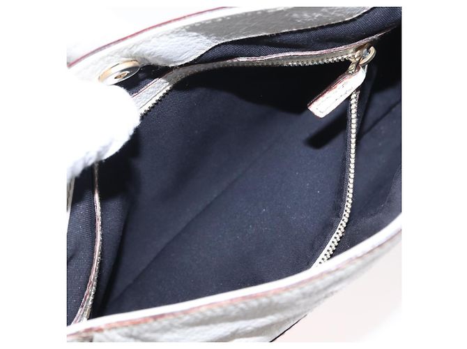 Sac à bandoulière en cuir Gucci Sherry Line avec chaîne blanche et dorée 153011 Auth ep11925 - vue 21