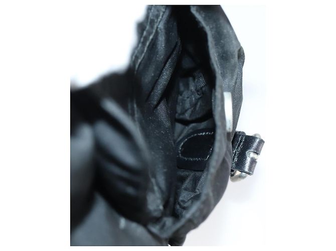 PRADA Backpack Nylon Black Silver Auth bs30573 Silvery - view 24