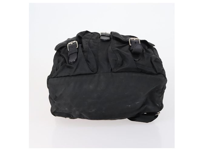 PRADA Backpack Nylon Black Silver Auth bs30573 Silvery - view 5