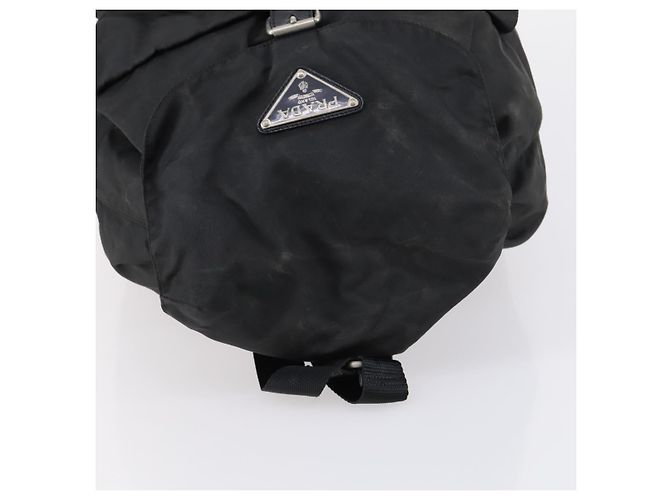PRADA Backpack Nylon Black Silver Auth bs30573 Silvery - view 6