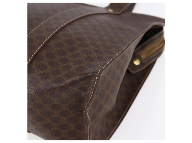 Céline CELINE Macadam Canvas Tote Bag PVC Braun Gold Auth ep11810 Golden - Ansicht 10