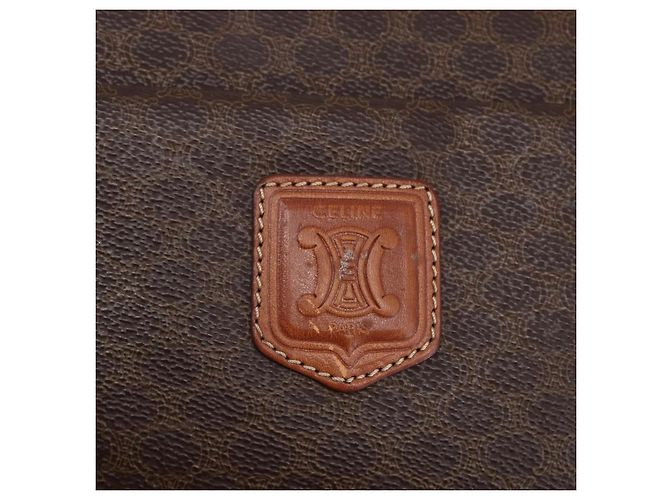 Céline CELINE Macadam Canvas Tote Bag PVC Braun Gold Auth ep11810 Golden - Ansicht 15
