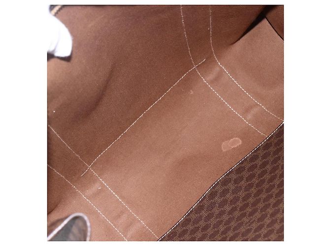 Céline CELINE Macadam Canvas Tote Bag PVC Braun Gold Auth ep11810 Golden - Ansicht 18