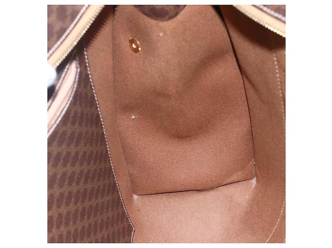 Céline CELINE Macadam Canvas Tote Bag PVC Braun Gold Auth ep11810 Golden - Ansicht 20