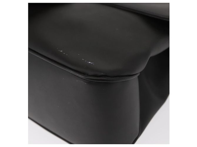 Borsa a Spalla Salvatore Ferragamo Vala in Pelle Nera Argento Autentica 152882 - vista 12