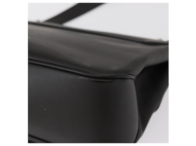 Borsa a Spalla Salvatore Ferragamo Vala in Pelle Nera Argento Autentica 152882 - vista 14