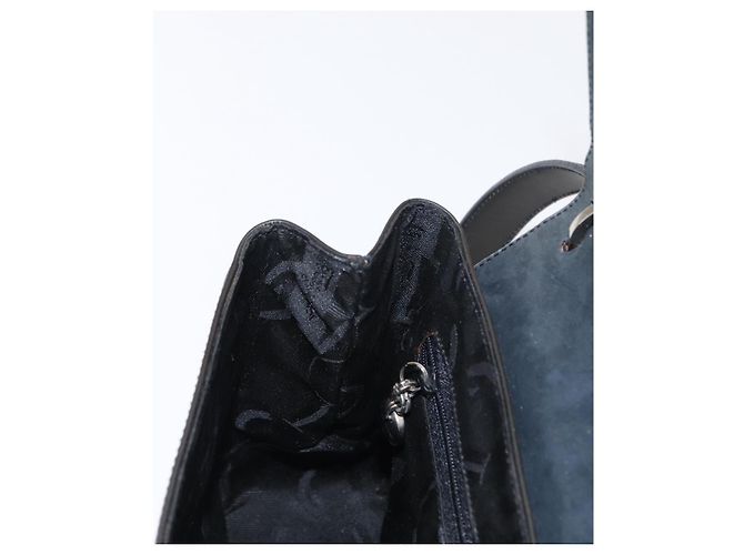 Borsa a Spalla Salvatore Ferragamo Vala in Pelle Nera Argento Autentica 152882 - vista 20