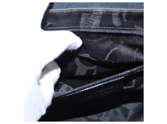 Borsa a Spalla Salvatore Ferragamo Vala in Pelle Nera Argento Autentica 152882 - vista 22