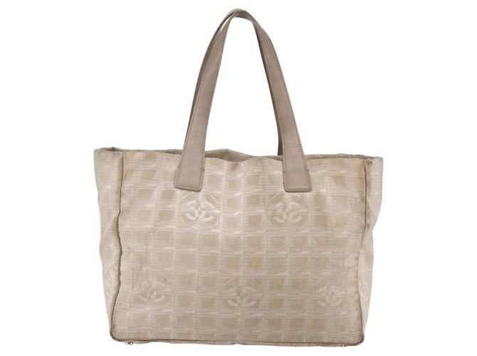 CHANEL Nuova Borsa Tote da Viaggio Nylon Rosa Argento CC Auth BA6548 - vista 13