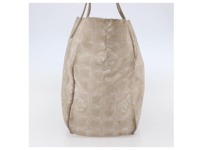 CHANEL Nuova Borsa Tote da Viaggio Nylon Rosa Argento CC Auth BA6548 - vista 3
