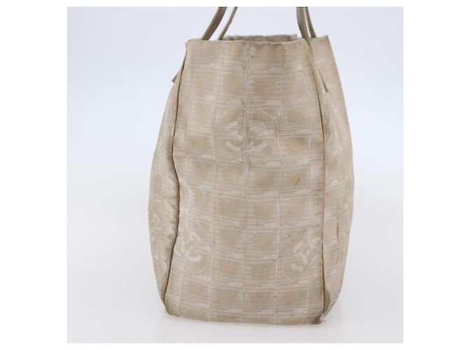 CHANEL Nuova Borsa Tote da Viaggio Nylon Rosa Argento CC Auth BA6548 - vista 4