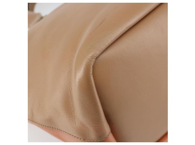 Chloé Borsa a Mano Chloe Bailey in Pelle 2 vie Arancione Oro Auth BA6594 D'oro - vista 16