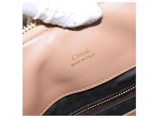 Chloé Borsa a Mano Chloe Bailey in Pelle 2 vie Arancione Oro Auth BA6594 D'oro - vista 18