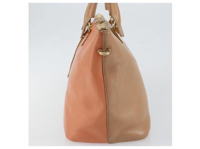 Chloé Borsa a Mano Chloe Bailey in Pelle 2 vie Arancione Oro Auth BA6594 D'oro - vista 4