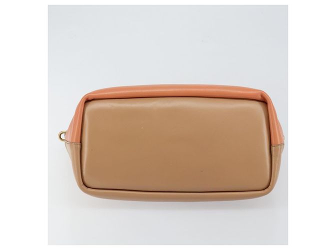 Chloé Borsa a Mano Chloe Bailey in Pelle 2 vie Arancione Oro Auth BA6594 D'oro - vista 5