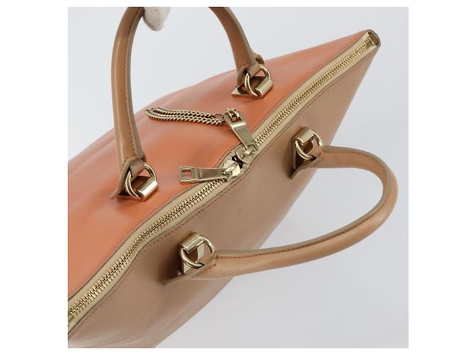 Chloé Borsa a Mano Chloe Bailey in Pelle 2 vie Arancione Oro Auth BA6594 D'oro - vista 6