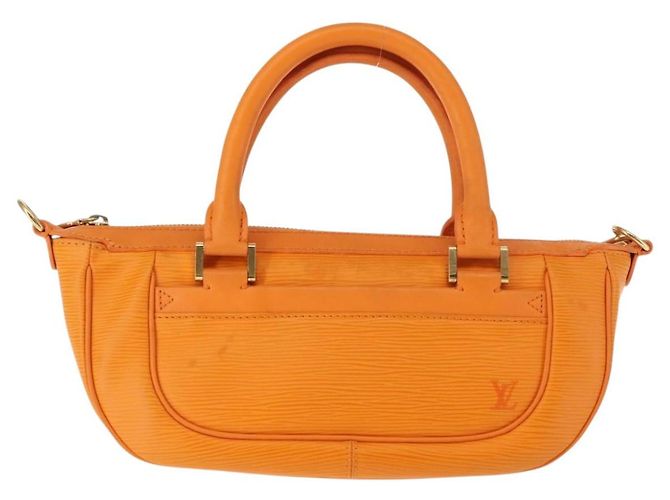 LOUIS VUITTON Borsa Epi Danura PM 2Way Arancio Mandarino M5891H LV Auth 146329 Arancione Grigio - vista 13