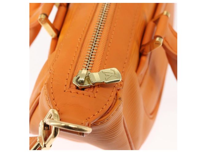LOUIS VUITTON Borsa Epi Danura PM 2Way Arancio Mandarino M5891H LV Auth 146329 Arancione Grigio - vista 18