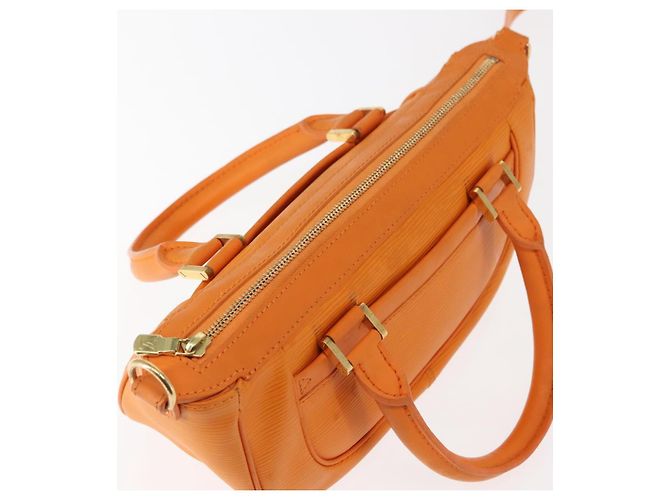 LOUIS VUITTON Borsa Epi Danura PM 2Way Arancio Mandarino M5891H LV Auth 146329 Arancione Grigio - vista 6