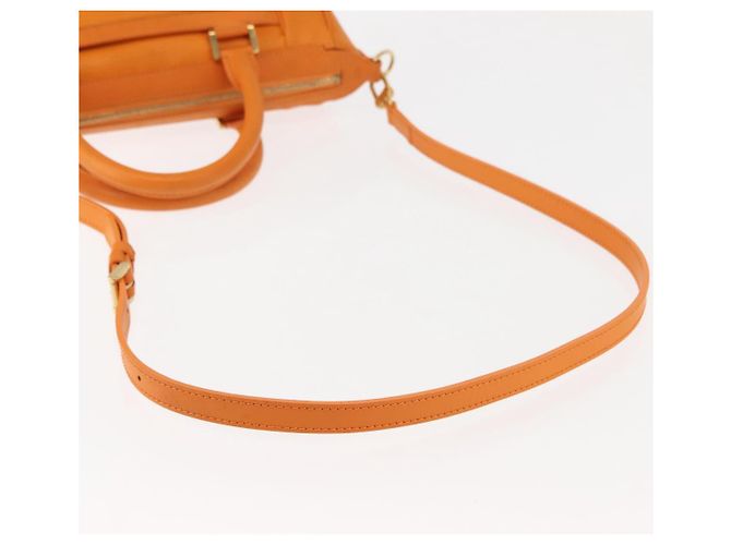 LOUIS VUITTON Borsa Epi Danura PM 2Way Arancio Mandarino M5891H LV Auth 146329 Arancione Grigio - vista 9