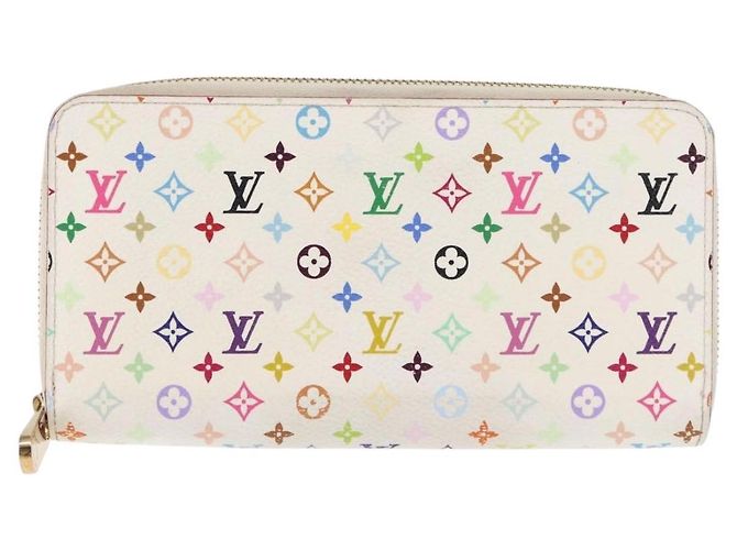 LOUIS VUITTON Monogram Multicolor Zippy Wallet Wallet White M60241 Auth BA6676 - view 13
