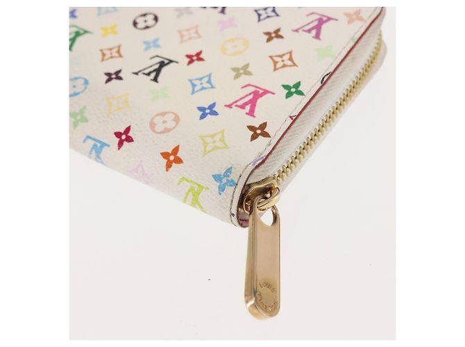 LOUIS VUITTON Monogram Multicolor Zippy Wallet Wallet White M60241 Auth BA6676 - view 16
