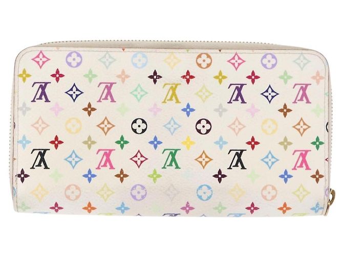 LOUIS VUITTON Monogram Multicolor Zippy Wallet Wallet White M60241 Auth BA6676 - view 2