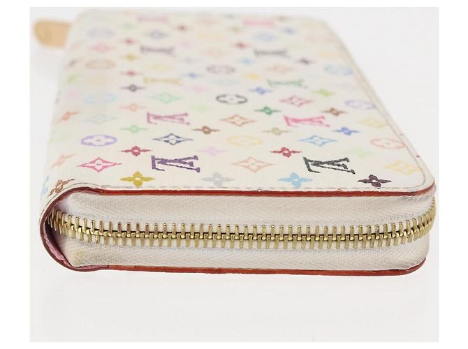 LOUIS VUITTON Monogram Multicolor Zippy Wallet Wallet White M60241 Auth BA6676 - view 3