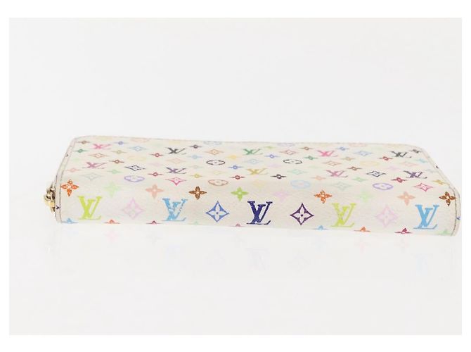 LOUIS VUITTON Monogram Multicolor Zippy Wallet Wallet White M60241 Auth BA6676 - view 6