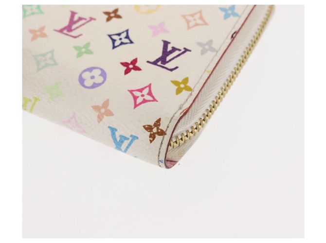 LOUIS VUITTON Monogram Multicolor Zippy Wallet Wallet White M60241 Auth BA6676 - view 7