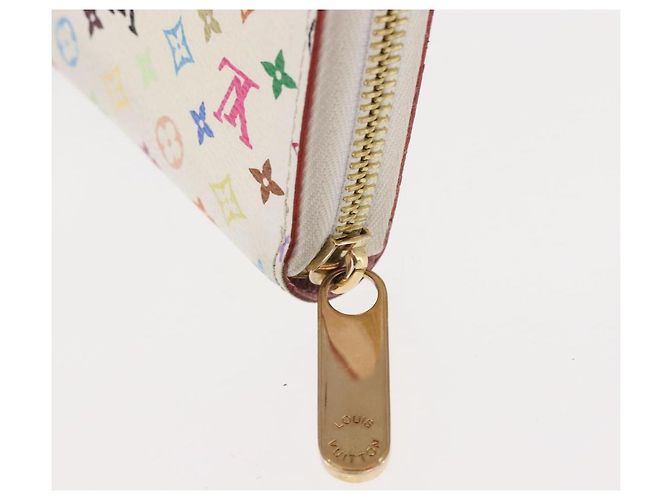 LOUIS VUITTON Monogram Multicolor Zippy Wallet Wallet White M60241 Auth BA6676 - view 8