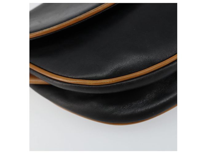 Céline Borsa a Spalla in Pelle Blu Navy Oro Auth BA6575 D'oro - vista 14