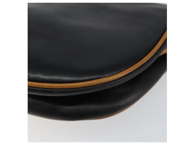 Céline Borsa a Spalla in Pelle Blu Navy Oro Auth BA6575 D'oro - vista 15