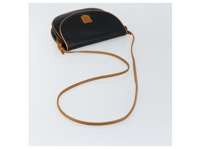 Céline Borsa a Spalla in Pelle Blu Navy Oro Auth BA6575 D'oro - vista 7