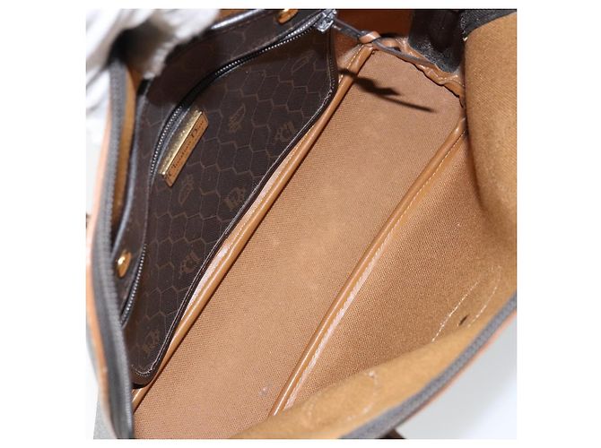 Borsa a mano in tela a nido d'ape PVC nera Auth BA6581 Christian Dior - vista 11