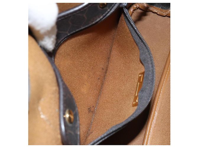 Borsa a mano in tela a nido d'ape PVC nera Auth BA6581 Christian Dior - vista 12