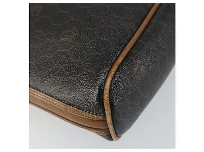 Borsa a mano in tela a nido d'ape PVC nera Auth BA6581 Christian Dior - vista 14