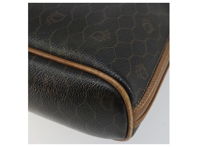 Borsa a mano in tela a nido d'ape PVC nera Auth BA6581 Christian Dior - vista 15