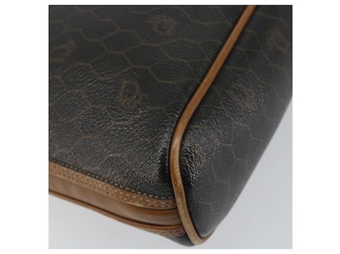 Borsa a mano in tela a nido d'ape PVC nera Auth BA6581 Christian Dior - vista 16