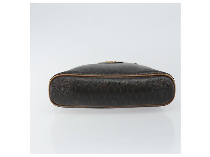 Borsa a mano in tela a nido d'ape PVC nera Auth BA6581 Christian Dior - vista 5
