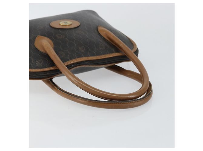 Borsa a mano in tela a nido d'ape PVC nera Auth BA6581 Christian Dior - vista 7