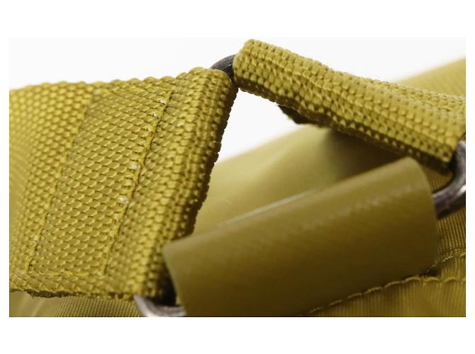 Zaino PRADA in nylon verde argento Auth BA5656 - vista 14