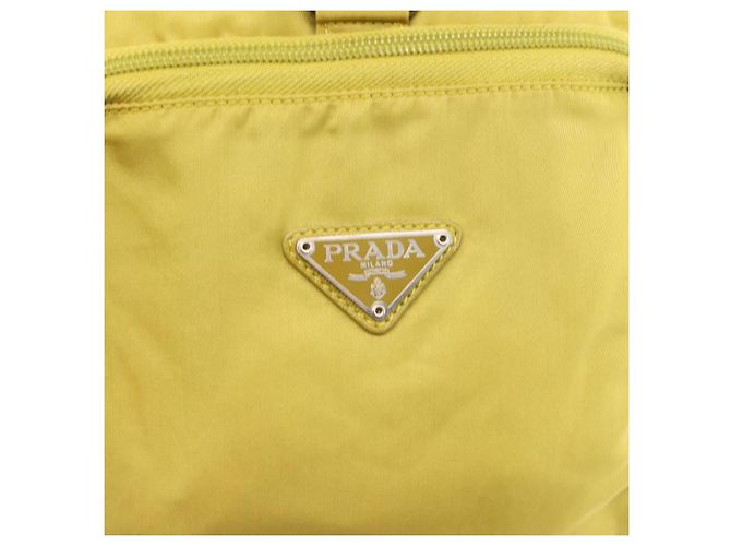 Zaino PRADA in nylon verde argento Auth BA5656 - vista 20
