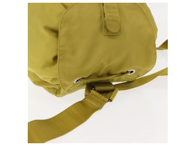Zaino PRADA in nylon verde argento Auth BA5656 - vista 7