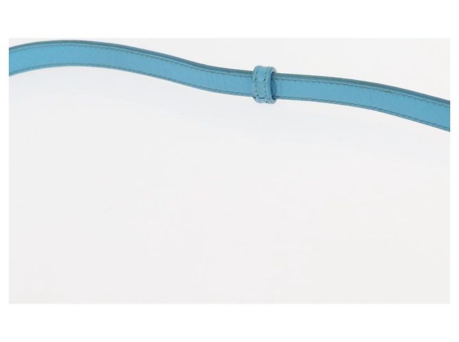 Borsa Vala Chain in pelle Salvatore Ferragamo 2 in 1 blu chiaro oro Auth bs29835 D'oro - vista 15